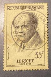 Fransa Pulu - France Stamp - Postadan Geçmiş Pul Filateli - 1958 DAMGALI -  Damar Cerrahı Henri Marie René Leriche, 35 PARA - YABANCI PULLAR -ABANCI PULLAR, NOSTALJİK DOĞUM GÜNÜ HEDİYESİ