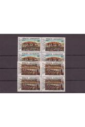 1970 Türkiye Büyük Millet Meclisinin 50.Yılı 4'lü Blok Mnh Lüks Tam Seri Pul