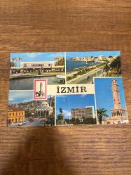 Egenin incisi İzmir ticaret   kartpostalı 15x10 ebatında