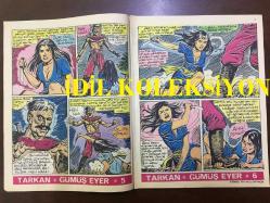 TARKAN ÇİZGİ ROMAN, HAFTALIK MECMUA (DERGİ), İLK BASKI - SEZGİN BURAK - SAYI: 89 - TARKAN, GÜMÜŞ EYER - 2 AĞUSTOS 1972 - ARKA KAPAK; HİPPİ KRALI PİPPİ ve DEMİR PENÇE - TARİHE ÜN SALMIŞ TÜRKLER: HASAN BEY