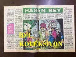 TARKAN ÇİZGİ ROMAN, HAFTALIK MECMUA (DERGİ), İLK BASKI - SEZGİN BURAK - SAYI: 89 - TARKAN, GÜMÜŞ EYER - 2 AĞUSTOS 1972 - ARKA KAPAK; HİPPİ KRALI PİPPİ ve DEMİR PENÇE - TARİHE ÜN SALMIŞ TÜRKLER: HASAN BEY