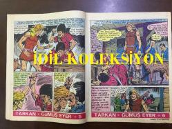 TARKAN ÇİZGİ ROMAN, HAFTALIK MECMUA (DERGİ), İLK BASKI - SEZGİN BURAK - SAYI: 90 - TARKAN, GÜMÜŞ EYER - 9 AĞUSTOS 1972 - ARKA KAPAK; HİPPİ KRALI PİPPİ ve DEMİR PENÇE - TARİHE ÜN SALMIŞ TÜRKLER: ŞAHİN PAŞA