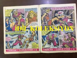 TARKAN ÇİZGİ ROMAN, HAFTALIK MECMUA (DERGİ), İLK BASKI - SEZGİN BURAK - SAYI: 90 - TARKAN, GÜMÜŞ EYER - 9 AĞUSTOS 1972 - ARKA KAPAK; HİPPİ KRALI PİPPİ ve DEMİR PENÇE - TARİHE ÜN SALMIŞ TÜRKLER: ŞAHİN PAŞA