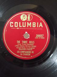 78'lik Taş Plak - Les Compagnons de La Chanson - Whirlwind, The Three Bells