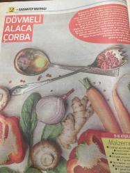 HÜRRİYET GAZETESİ HÜRRİYET KELEBEK 2 GAZETESİ DOĞUM GÜNÜ GAZETESİ - 26 Ocak 2017 - Gaziantep ticaret odasının katkılarıyla birbirinden lezzetli antep yemekleri-Gaziantep mutfağı kış yemekleri tarifi-Dövmeli alaca çorba tarifi-ekşili ufak köfte tarifi-Buhara pilavı tarifi-Şam tatlısı tarifi-Kuru pirpirim aşı tarifi
