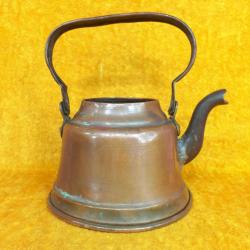 ANTİKA MUHARREM ÖZTİRYAKİLER İSTANBUL EL YAPIMI BAKIR ÇAYDANLIK , HÂLİYLE