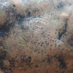 ANTİKA MUHARREM ÖZTİRYAKİLER İSTANBUL EL YAPIMI BAKIR ÇAYDANLIK , HÂLİYLE