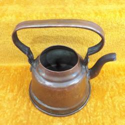 ANTİKA MUHARREM ÖZTİRYAKİLER İSTANBUL EL YAPIMI BAKIR ÇAYDANLIK , HÂLİYLE