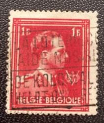 Belçika Pulu - Belgium Stamp - Postadan Geçmiş Pul Filateli - DAMGALI - Kral III. Leopold TEMALI PUL , 1 PARA - YABANCI PULLAR-NOSTALJİK DOĞUM GÜNÜ HEDİYESİ