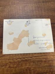 Yeşil Bursa Uludağ keskin color   kartpostalı 15x10.5 ebatında