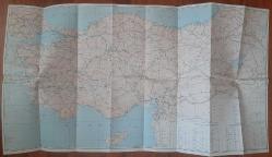 Harita - Türkiye Karayolları 1970 Haritası