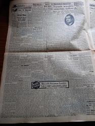 Cumhuriyet Gazetesi - 19 Şubat 1941 - Türk Bulgar Beyannamesi Etrafında Yazan Yunus Nadi Başmakale - Edebi Şef Atatürk'ün Medfeni - Hükümet Anıtkabir Projesi İçin Serbest Müsabaka Açtı - Ankara Anlaşması Her Tarafta İyi Karşılandı - Hitler'in Başbelası  İsmi Verilen Hava Kaleleri - İtalyanlar Habeşistanda Gojani Ve Mühim Karakolları Tahliye Ettiler - Mark Twain'in Müteveffa Franklen Seçme Hikayeleri - Büyük Muasırlar Yazan Winston Churchill Yazı Dizisi - Veremle Mücadele Cemiyetinin Faaliyeti - Kızıl Vazo Yazan Peride Celal Yazı Dizisi - Dil Ve Edebiyat Davası Yazan İsmail Habib - Damda Verilen Cevap Yazan Burhan Felek Köşe Yazısı - Bir Şiir Dolayısıyla Yazan Saffet Tanman - Sanatkar Vahdet Nuri Konservatuarın Orkestra Konserinde Muhtelif Parçalar Tezgahını Edecek - Sadi Tek Halide Pişkin Tiyatrosu - Fuzuli'nin Ölmez Eseri Leyla İle Mecnun Beşiktaş Suad Park Sinemasında - Sihirbaz Yazan Somerset Maugham Yazı Dizisi - Günün Bulmacası - Deschiens Kan Kuvvet Şurubu - Ziraat Bankası
