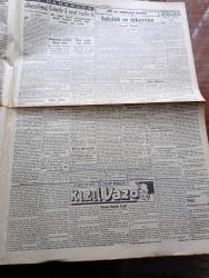 Cumhuriyet Gazetesi - 19 Şubat 1941 - Türk Bulgar Beyannamesi Etrafında Yazan Yunus Nadi Başmakale - Edebi Şef Atatürk'ün Medfeni - Hükümet Anıtkabir Projesi İçin Serbest Müsabaka Açtı - Ankara Anlaşması Her Tarafta İyi Karşılandı - Hitler'in Başbelası  İsmi Verilen Hava Kaleleri - İtalyanlar Habeşistanda Gojani Ve Mühim Karakolları Tahliye Ettiler - Mark Twain'in Müteveffa Franklen Seçme Hikayeleri - Büyük Muasırlar Yazan Winston Churchill Yazı Dizisi - Veremle Mücadele Cemiyetinin Faaliyeti - Kızıl Vazo Yazan Peride Celal Yazı Dizisi - Dil Ve Edebiyat Davası Yazan İsmail Habib - Damda Verilen Cevap Yazan Burhan Felek Köşe Yazısı - Bir Şiir Dolayısıyla Yazan Saffet Tanman - Sanatkar Vahdet Nuri Konservatuarın Orkestra Konserinde Muhtelif Parçalar Tezgahını Edecek - Sadi Tek Halide Pişkin Tiyatrosu - Fuzuli'nin Ölmez Eseri Leyla İle Mecnun Beşiktaş Suad Park Sinemasında - Sihirbaz Yazan Somerset Maugham Yazı Dizisi - Günün Bulmacası - Deschiens Kan Kuvvet Şurubu - Ziraat Bankası