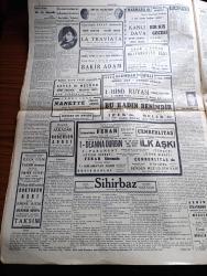 Cumhuriyet Gazetesi - 19 Şubat 1941 - Türk Bulgar Beyannamesi Etrafında Yazan Yunus Nadi Başmakale - Edebi Şef Atatürk'ün Medfeni - Hükümet Anıtkabir Projesi İçin Serbest Müsabaka Açtı - Ankara Anlaşması Her Tarafta İyi Karşılandı - Hitler'in Başbelası  İsmi Verilen Hava Kaleleri - İtalyanlar Habeşistanda Gojani Ve Mühim Karakolları Tahliye Ettiler - Mark Twain'in Müteveffa Franklen Seçme Hikayeleri - Büyük Muasırlar Yazan Winston Churchill Yazı Dizisi - Veremle Mücadele Cemiyetinin Faaliyeti - Kızıl Vazo Yazan Peride Celal Yazı Dizisi - Dil Ve Edebiyat Davası Yazan İsmail Habib - Damda Verilen Cevap Yazan Burhan Felek Köşe Yazısı - Bir Şiir Dolayısıyla Yazan Saffet Tanman - Sanatkar Vahdet Nuri Konservatuarın Orkestra Konserinde Muhtelif Parçalar Tezgahını Edecek - Sadi Tek Halide Pişkin Tiyatrosu - Fuzuli'nin Ölmez Eseri Leyla İle Mecnun Beşiktaş Suad Park Sinemasında - Sihirbaz Yazan Somerset Maugham Yazı Dizisi - Günün Bulmacası - Deschiens Kan Kuvvet Şurubu - Ziraat Bankası