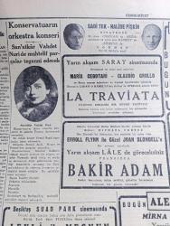 Cumhuriyet Gazetesi - 19 Şubat 1941 - Türk Bulgar Beyannamesi Etrafında Yazan Yunus Nadi Başmakale - Edebi Şef Atatürk'ün Medfeni - Hükümet Anıtkabir Projesi İçin Serbest Müsabaka Açtı - Ankara Anlaşması Her Tarafta İyi Karşılandı - Hitler'in Başbelası  İsmi Verilen Hava Kaleleri - İtalyanlar Habeşistanda Gojani Ve Mühim Karakolları Tahliye Ettiler - Mark Twain'in Müteveffa Franklen Seçme Hikayeleri - Büyük Muasırlar Yazan Winston Churchill Yazı Dizisi - Veremle Mücadele Cemiyetinin Faaliyeti - Kızıl Vazo Yazan Peride Celal Yazı Dizisi - Dil Ve Edebiyat Davası Yazan İsmail Habib - Damda Verilen Cevap Yazan Burhan Felek Köşe Yazısı - Bir Şiir Dolayısıyla Yazan Saffet Tanman - Sanatkar Vahdet Nuri Konservatuarın Orkestra Konserinde Muhtelif Parçalar Tezgahını Edecek - Sadi Tek Halide Pişkin Tiyatrosu - Fuzuli'nin Ölmez Eseri Leyla İle Mecnun Beşiktaş Suad Park Sinemasında - Sihirbaz Yazan Somerset Maugham Yazı Dizisi - Günün Bulmacası - Deschiens Kan Kuvvet Şurubu - Ziraat Bankası
