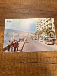 Kordon boyundan bir görünüş İzmir AND    kartpostalı 15x10.5 ebatında