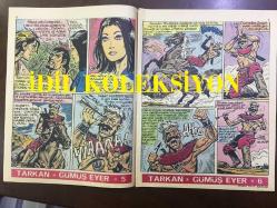 TARKAN ÇİZGİ ROMAN, HAFTALIK MECMUA (DERGİ), İLK BASKI - SEZGİN BURAK - SAYI: 103 - TARKAN, GÜMÜŞ EYER - 8 KASIM 1972 - ARKA KAPAK; HİPPİ KRALI PİPPİ ve DEMİR PENÇE - TARİHE ÜN SALMIŞ TÜRKLER: ERTAŞ BEY