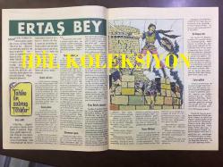 TARKAN ÇİZGİ ROMAN, HAFTALIK MECMUA (DERGİ), İLK BASKI - SEZGİN BURAK - SAYI: 103 - TARKAN, GÜMÜŞ EYER - 8 KASIM 1972 - ARKA KAPAK; HİPPİ KRALI PİPPİ ve DEMİR PENÇE - TARİHE ÜN SALMIŞ TÜRKLER: ERTAŞ BEY