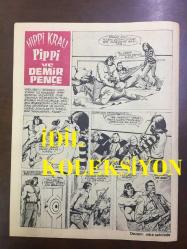 TARKAN ÇİZGİ ROMAN, HAFTALIK MECMUA (DERGİ), İLK BASKI - SEZGİN BURAK - SAYI: 103 - TARKAN, GÜMÜŞ EYER - 8 KASIM 1972 - ARKA KAPAK; HİPPİ KRALI PİPPİ ve DEMİR PENÇE - TARİHE ÜN SALMIŞ TÜRKLER: ERTAŞ BEY