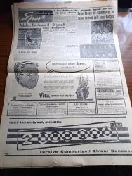 Cumhuriyet Gazetesi - 25 Ocak 1957 - Urla Kazasının Partilere Verdiği Güzel Örnek - Ortadoğu Gene mi Kana Boyanacak - Kasım Güleğin Amerikalılarla Yaptığı Görüşme - Kıbrıs'ı Taksim Şekli - Nihat Erim Dün Londra'ya Gitti - 6- 7 Eylül Sanıkları Dün Beraat Ettiler - NATO'nun İlk Alman Komutanı General Speidel  - Despot Yazan Reşat Enis Yazı Dizisi - İdam Sehpasında Can Veren Devletliler Yazan Cemalettin Saraçoğlu Yazı Dizisi - Rock And Roll Ve Striptease Dansları Münakaşası - Opon Ağrı Kesici - Krem Pertev - Pendik'te Kurulacak Yeni Tersane - Basketbolda Fenerbahçe İle Galatasaray Bu Sezon Üçüncü Defa Karşı Karşıya - Vita Yağ - Eski Bir Olimpiyat Şampiyonu James Connoly Vefat Etti - Adalet Beykoz'u Yendi