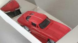 63 CORVETTE HARDTOP MONOGRAM MINI EXATS #2026 HO 1989 YILI   1/87 ÖLÇEK SIFIR HİÇ KULLANILMAMIŞ SERGİLENMEMİŞ ORJİNAL AMBALAJINDA.