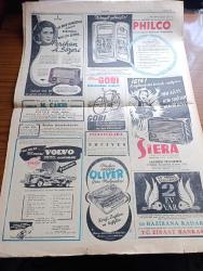 Cumhuriyet Gazetesi - 7 Haziran 1952 - CHP'nin Tasfiyesine Kadar Gidebilecek Bir Kanun Teklifi - Başbakan Adnan Menderes'in Patrik Athenagoras'ı Ziyareti - Albay Nuri Pamir Kore'de Şehit Oldu Fotoğraf - Yunan Hükümdarları Yarın 17 de Geliyorlar - Kuzey Atlantik Paktı Kuvvetleri Başkomutanı General Ridgway'in Türkiye'yi Ziyareti - Mareşal Papagos'a Trakyanın Müdafaası Kabil Olmayacak - Türk Fransız Kültür Anlaşması - İspanya Futbol Milli Takımı Geldi - Gelin Aya Gidelim Yazan Tevfik Sadullah - Dün Geceki Güzellik Müsabakası Fotoğraf - Ruh Gurbetinde Yazan Kerime Nadir Yazı Dizisi - Konya'da Suni Yağmur Denemeleri - Hindistan'da Hindu Müslüman Kavgası - Gül Kupası Atletizm Müsabakaları - El Yazılarından Mana Çıkarma Sanatı Tıbbın Büyük Yardımcısı - Süreyya Plaj Gazinosu Maltepe - Movado Saatleri - Minerva Dikiş Makineleri -  Perihan Altındağ Sözeri Siz Bana Gelmezseniz Siemens Beni Size Getirir Diyor - Volvo Diesel Kamyonları - Oliver Yazı Makineleri -  Alman Gobi Bisiklet - Philco