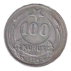 1934 – 100 Gümüş Kuruş çok nadir RR Orta yıldız