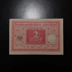Notgeld | 1917 - 1924 - 2 Mark.
Kredi senedi (Berlin).
-1920- (Ön yüz)