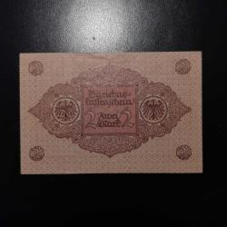 Notgeld | 1917 - 1924 - 2 Mark.
Kredi senedi (Berlin).
-1920- (Arka yüz)