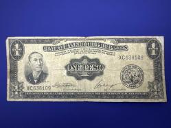Filipinler 1 Peso 1949. T. Çok az çıkar. Londra’da basılmıştır.