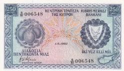 KIBRIS 250 MİL 1982 ÇİL ++ KONDÜSYON