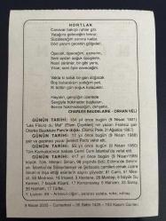 9 NİSAN 2005 - TAKVİM YAPRAĞI - DOĞUM GÜNÜ HEDİYESİ - BÜYÜK SAATLİ MAARİF TAKVİMİ - NACİ KASIM - ORHAN VELİ - YAZAR ŞEVKET RADO VEFAT ETTİ - KARİKATÜRİST CEMİL CEM VEFAT ETTİ - TÜRK MİMARI SİNAN VEFAT ETTİ