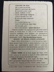 22 NİSAN 2005 - TAKVİM YAPRAĞI - DOĞUM GÜNÜ HEDİYESİ - BÜYÜK SAATLİ MAARİF TAKVİMİ - PLATEN HALLERMUND - ŞÜKRÜ ENİS REGÜ - GAZİ MUSTAFA KEMAL ATATÜRK - DÜNYA GÜNÜ - VİRTİÖZ YEHUDİ MENUHİN'İN DOĞUMU - SİİRT RAMAN DAĞ'INDA PETROL BULUNDU