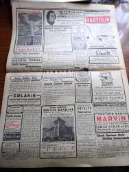 Cumhuriyet Gazetesi - 15 Şubat 1941 - Büyük Okyanusta İngiltere Amerika Fransa Japonya Üslerini Gösterir Harita - İaşe Teşkilatı Faaliyete Başlıyor - Hükümet Müstakil Elinde Bulunan Fazla Hububatı Satın Alacak - Willkie'nin İngiltere İntibaları Yazan Yunus Nadi Başmakale - Yunan Ordusu Büyük Bir Taarruza Geçti - Sicilyaya İngiliz Paraşütçüleri İndi - İngiliz Tayyare Filoları Düşman Memleketine Yaptıkları Bir Hücumdan Avdet Ediyorlar Fotoğrafı - Uzakşark Karışıyor Japon Filosu Hindiçini Sularına Geldi - Salzburg Mülakatı Hitler Yugoslav Nazırlarıyla Dün 3 Saat Görüştü - Büyük Muasırlar Yazan Winston Churchill Yazı Dizisi - Şair Nedim'in Harap Mezarını İstanbulu Sevenler Cemiyeti Tamir Ettirecek - Kızıl Vazo Yazan Peride Celal Yazı Dizisi - Dil Ve Edebiyat Davası Yazan İsmail Habib - Dilimize Göre Kalıplarız Yazan Burhan Felek Köşe Yazısı - Maria Rökk'ün Canlı Gerdanlığı Fotoğraf - Senenin En Mühim Maçı Beşiktaş Fenerbahçe - Sihirbaz Yazan Somerset Maugham Yazı Dizisi - Leyla ile Mecnun