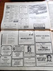 Hürriyet Gazetesi - 15 Temmuz 1985 - Kira Fena Eziyor - Kovboy Reagan'in Yaşama Hırsı - Turgut Özal'dan Kırkpınar Yolunda Peşrev -  Günün TV Programı - Yüzyılın Müzik Olayı Tina Turner Ve Mick Jagger Afrika'da Açlık Çekenler İçin Konser Düzenledi Fotoğraf - MDP'nin Verdiği Ders Yazan Oktay Ekşi - Bedrettin Dalan Kömür Mafyasına Savaş Açtı - Genelev Kadınları Yaka Kartı Takacak - Olaylar Ve İnsanlar Yazan Hasan Pulur - Seri İlanlar - Sovyet Yayılmacılığına Karşı ABD Tek Cephe - Atari Bilgisayar - Kraliyet Filarmoni Orkestrası Fotoğrafı - Cumhurbaşkanı Kenan Evren'den Gökçeada'ya Müjde - Sophia Loren'in Bu Resmine Sansür - İstanbul'un Üç Büyük Takımı Sezonu Açtılar - Fenerbahçe Taraftarı İle Kucaklaştı Fotoğrafı - Galatasaray Florya Tesislerinde Büyük Tezahüratlar İle Sezonu Açtı Fotoğraf- Rıdvan Dilmen -  Abdülkerim Durmaz - Cevat Prekazi - Milliyetçi Demokrat Partide Yılmaz Hocaoğlu İstifa Etti - Samsun 216 Sigara - Başpehlivan Sabri Acar - Mehmet Ali Ağca Davasında Romanın Görüşü