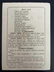 20 MAYIS 2005 - TAKVİM YAPRAĞI - DOĞUM GÜNÜ HEDİYESİ - BÜYÜK SAATLİ MAARİF TAKVİMİ - HELEN KELLER - M.GÜNER DEMİRAY - PADİŞAH 2.OSMANIN TAHTAN İNDİRİLMESİ - HATTAT HAMİT BEY'İN VEFATI - SAYMAYA DEĞMEZ