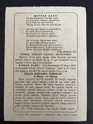 21 MAYIS 2005 - TAKVİM YAPRAĞI - DOĞUM GÜNÜ HEDİYESİ - BÜYÜK SAATLİ MAARİF TAKVİMİ - A.CAMUS - RONİ MARGULİES - GÜNEŞ İKİZLER BURCUNDA - AMERİKALI HAVACI CHARLES LİNGBERG ATLANTİK'İ TEK BAŞINA AŞARAK PARİSE İNDİ - İKİZLER BURCUNDA DOĞANLAR