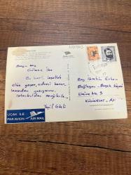 Galata  köprüsü yeni camii ve süleymaniyeye doğru bakış  İstanbul keskin color  kartpostalı 15x10.5 ebatında