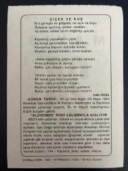 24 MAYIS 2005 - TAKVİM YAPRAĞI - DOĞUM GÜNÜ HEDİYESİ - BÜYÜK SAATLİ MAARİF TAKVİMİ - EŞREF - CAN YÜCEL - İLK TELGRAF HABERLEŞMESİ - ALZHEİMMER RİSKİ ÇALIŞMAYLA AZALIYOR
