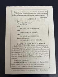 19 HAZİRAN 2005 - TAKVİM YAPRAĞI - DOĞUM GÜNÜ HEDİYESİ - BÜYÜK SAATLİ MAARİF TAKVİMİ - HZ.MUHAMMED - NACİ KASIM - ORHAN KARAVELİ - BABALAR GÜNÜ KUTLU OLSUN - MİTHAT PAŞA TARAFINDAN EMNİYET SANDIĞI KURULDU