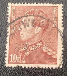 Belçika Pulu - Belgium Stamp - Postadan Geçmiş Pul Filateli - DAMGALI - Kral III. Leopold TEMALI PUL , 10 PARA - YABANCI PULLAR-NOSTALJİK DOĞUM GÜNÜ HEDİYESİ