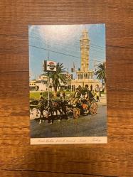 İzmir saat kulesinden bir görünüş  ticaret   kartpostalı 14.5x9x5 ebatında