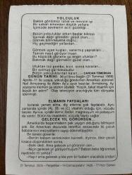 21 TEMMUZ 2005 - TAKVİM YAPRAĞI - DOĞUM GÜNÜ HEDİYESİ - BÜYÜK SAATLİ MAARİF TAKVİMİ - ATATÜRK - CAVİDAN TÜMERKAN - APOLLO-11 AYA AYAK BASTI - ELMANIN FAYDALARI