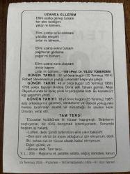 25 TEMMUZ 2005 - TAKVİM YAPRAĞI - DOĞUM GÜNÜ HEDİYESİ - BÜYÜK SAATLİ MAARİF TAKVİMİ - SADİ - PROF. DR. YILDIZ TÜMERDEM - ROBERT STEVENSON'UN YAPTIĞI LOKOMOTİF BAŞARIYLA ÇALIŞTI - 1706 YOLCU TAŞIYAN ANDREA DORİA ADLI İTALYAN GEMİSİ OKYANUSTA KAZA YAPARAK BATTI - GAZETECİ HULKİ ONARAN VEFAT ETTİ
