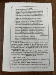 27 TEMMUZ 2005 - TAKVİM YAPRAĞI - DOĞUM GÜNÜ HEDİYESİ - BÜYÜK SAATLİ MAARİF TAKVİMİ - HZ.MUHAMMED - ATİLLA İLHAN - 17.OSMANLI PADİŞAHI 4.MURAT DOĞDU - FRANSIZ POLİTİKACI ROBESPİERRE İDAM EDİLDİ