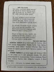 30 TEMMUZ 2005 - TAKVİM YAPRAĞI - DOĞUM GÜNÜ HEDİYESİ - BÜYÜK SAATLİ MAARİF TAKVİMİ - MUĞLA HALKSÖZÜ - NECMETTİN HALİL ONAN - BAŞKUMANDAN MUSTAFA KEMAL VE SİLAH ARKADAŞLARI TOPLATI YAPARAK BÜYÜK TAARUZUN ESASLARINI ÇIKARDILAR - FRANSIZ EDEBİYATÇI DENİS DİDEROT ÖLDÜ