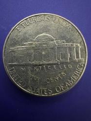 Amerika USA ABD 5 Cent , 2000 Jefferson Nikel Darphane işareti 