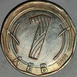 BULGARİSTAN  2002  1 LEVA