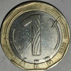 BULGARİSTAN  2002  1 LEVA