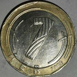 BULGARİSTAN  2002  1 LEVA